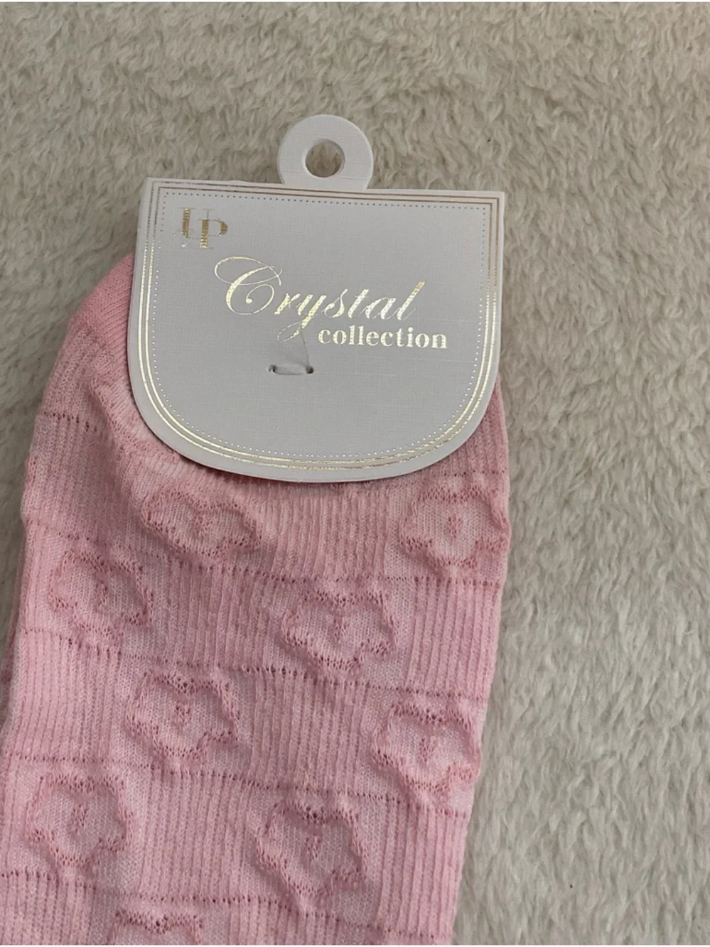 Pink Patterned Women's Socks - Picture 2 of 4